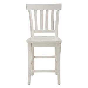 Reclaimed Pine Slat Back Bar Stool